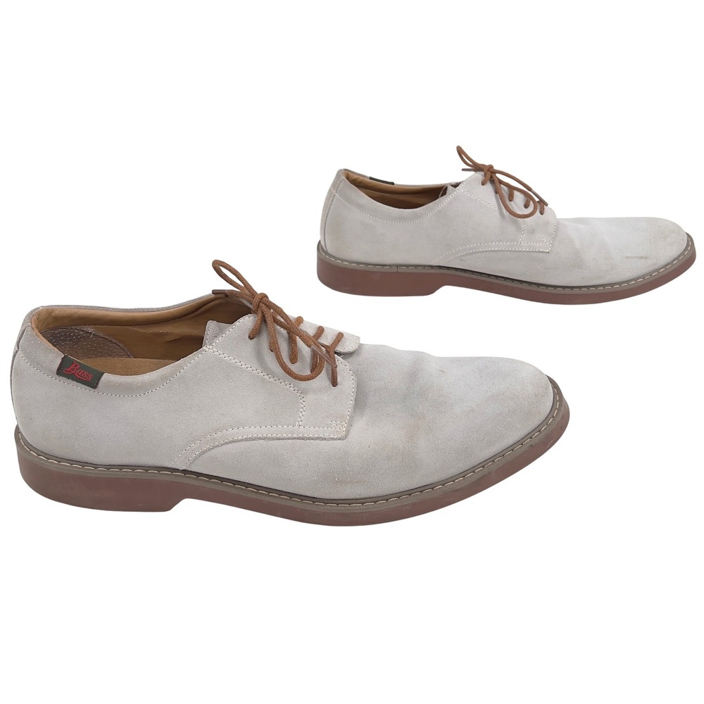 G.H. Bass & Co. Pasadena Mens Tan Suede Non Marking Shoes Derby Oxford Bucks 12M